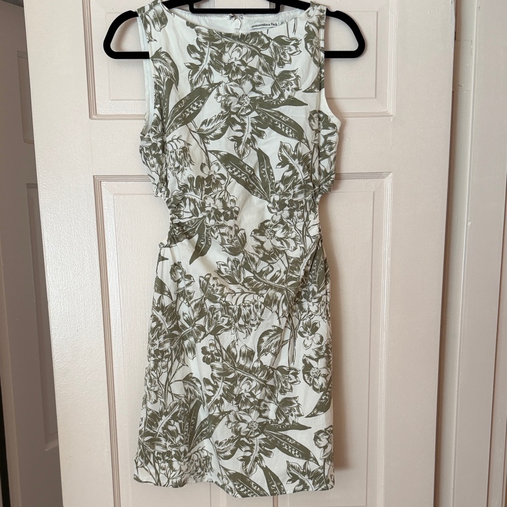 Abercrombie & Fitch Olive Floral Mini Dress